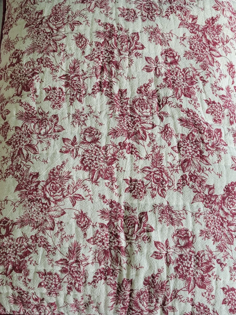 Bee & Willow French Country Classic Vintage Print Toile Floral Quilt/3 Shams